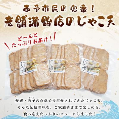 ふるさと納税 西予市 <大容量 じゃこ天 45枚セット> メインディッシュにも!35g×15枚入り×3パック じゃこてんの画像