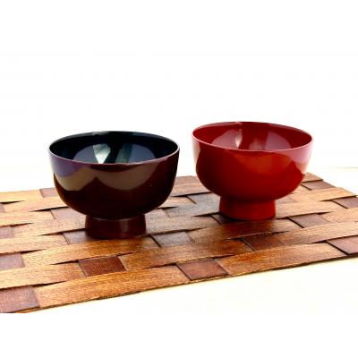 ふるさと納税 湯沢市 川連漆器 夫婦鉄鉢椀(本溜内黒・皆朱)紙箱入[H2-5501]