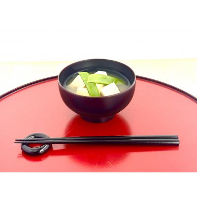 ふるさと納税 湯沢市 川連漆器 箸付夫婦坪汁椀(銀朱・銀溜)紙箱入[H2