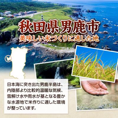 ふるさと納税 男鹿市 定期便3ヶ月令和7年産あきたこまち(精米)10kg|23_szf-011003の画像