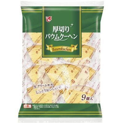 ふるさと納税 小牧市 エースベーカリー 厚切りバウムクーヘン 9個 ×12袋 個包装 バームクーヘン[134T01]