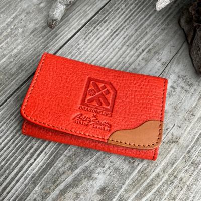 ふるさと納税 東広島市 [広島ドラゴンフライズ×ベルズスクエア]コラボ 東広島産鹿革使用 名刺入れ