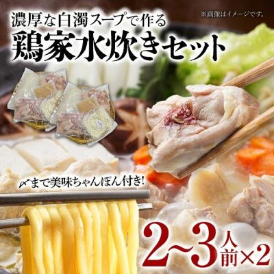 ふるさと納税 古賀市 水炊きセット 2〜3人前×2セット