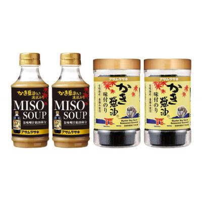 ふるさと納税 笠岡市 味付のり&amp;液状みそセット