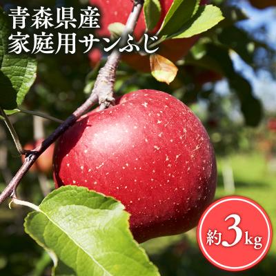 ふるさと納税 平川市 [2月発送]家庭用サンふじ3kg[丸勝木村商店・青森りんご]