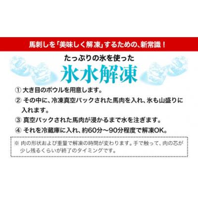 ふるさと納税 氷川町 馬刺し 赤身馬刺し 200g 【純国産熊本肥育】《3-7日以内に出荷予定(土日祝除く)》 |  | 03