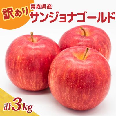 ふるさと納税 五所川原市 [10月後半以降順次発送] りんご 約3kg 訳あり サンジョナゴールド 青森県産