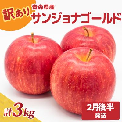 ふるさと納税 五所川原市 [2026年2月後半発送]青森県産『訳あり』サンジョナゴールド約3kg