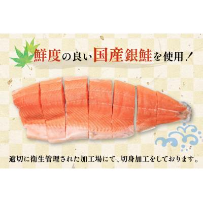 ふるさと納税 気仙沼市 訳あり 国産 骨取り 銀鮭 厚切り 切身 計1.5kg 無添加 無塩 [足利本店 20565638]_2