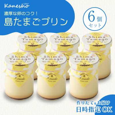 ふるさと納税 三原市 島たまごプリン6個 [010-009]