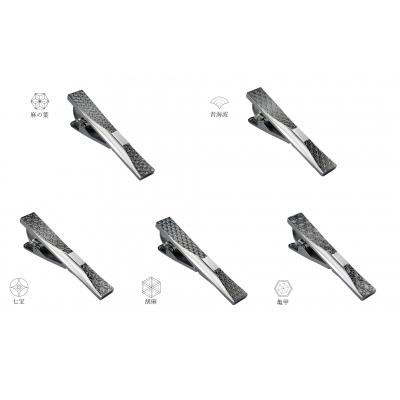 ふるさと納税 八尾市 ITADAKI ネクタイピン ステンレス(メッキ)1個 [吉祥文様(麻の葉)](E141)