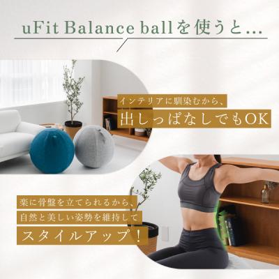 ふるさと納税 渋谷区 uFit Balance Ball　65cm【グレー】【136006-1】_2