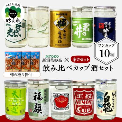 ふるさと納税 妙高市 新潟県妙高飲み比べカップ酒セット(辛口セット)