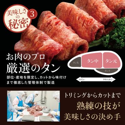 ふるさと納税 南さつま市 【天然海塩使用】こだわり 牛タン 400g (塩味) |  | 03
