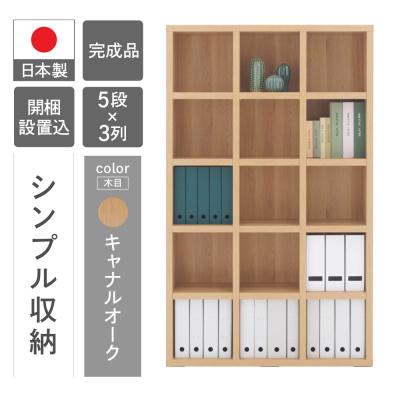 ふるさと納税 下呂市 [キャナルオーク]シェルフ FBC 110T 本棚 収納棚 木目 完成品 棚[46-1[6]]