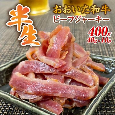 ふるさと納税 国東市 【黒毛和牛】 おおいた和牛 半生 ビーフジャーキー 400g (40g×10P)_2392R-2 | 