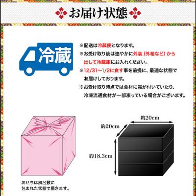 ふるさと納税 京都市 【京都「祇おん江口監修】おせち 江春 約3〜4人前|京都 正統派割烹 本格おせち 華やか 人気 有名 |  | 03