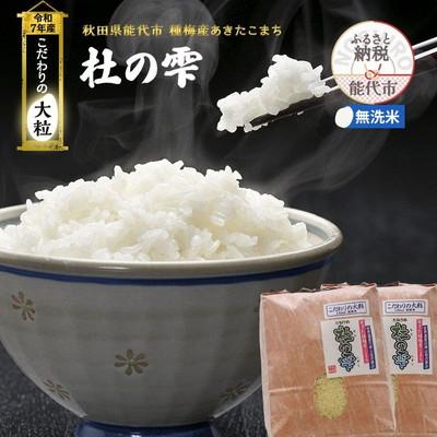 ふるさと納税 能代市 新米 定期便3ヶ月 無洗米 あきたこまち 杜の雫 9kg×3回