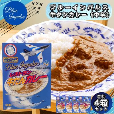 ふるさと納税 東松島市 ブルーインパルス レストラン牛タンカレー(中辛)レトルトカレー 常温保存