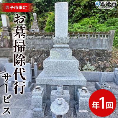 ふるさと納税 西予市 お墓掃除代行サービス 年1回コース