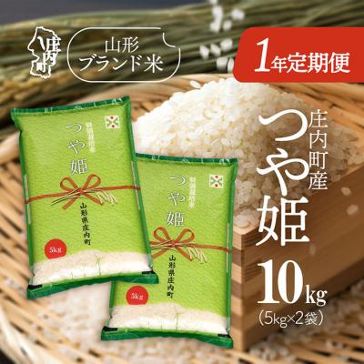 ふるさと納税 庄内町 &lt;11月下旬開始&gt;庄内米1年定期便! つや姫10kg(入金期限:2025.10.25)