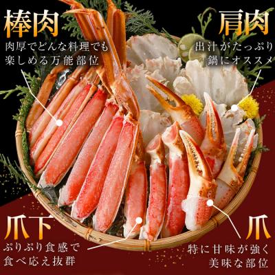 ふるさと納税 気仙沼市 かに カット済 ずわいがに むき身 1.5kg(正味重量1.2kg)20565690 爪 かにしゃぶ |  | 03