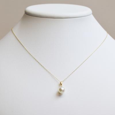 【8/31限定半額セール】K18保証 重量2.34g【アコヤ真珠8.3mm 】 ふるさと納税 天草市 あこや真珠 ネックレス ダイヤ 8mm - 8.5mm