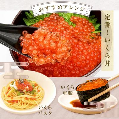 ふるさと納税 石巻市 いくら 醤油漬け ( 30g×2p ) × 4袋 合計240g 氷温熟成 イクラ 魚卵 小分けの画像