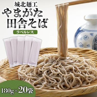 ふるさと納税 山形市 [城北麺工]やまがた田舎そば 40人前 (180g×20袋) FY25-161