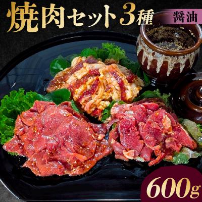 ふるさと納税 渋谷区 焼肉セット 3種 (醤油)[195016]