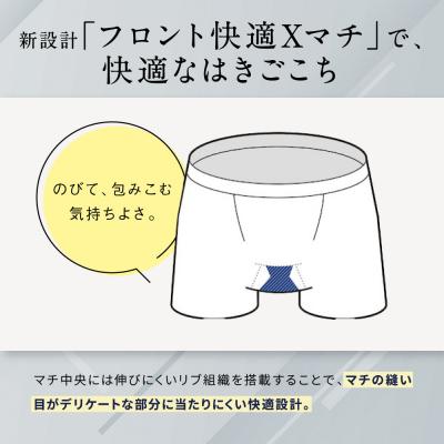 ふるさと納税 京都市 【累計100万枚突破】ブロス バイ ワコールメン ボクサーパンツ ワンサイズ《カラー:BU》 |  | 02