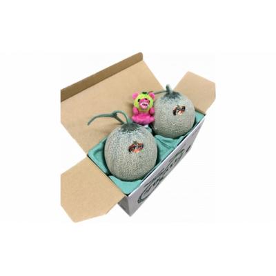 ふるさと納税 夕張市 [先行予約受付中]メロン熊くたくたストラップピンクと夕張メロン優2玉(小玉)W42