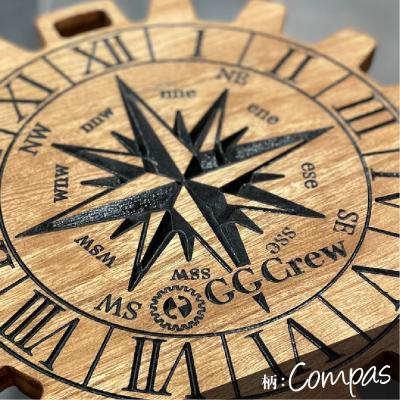 ふるさと納税 下呂市 [チーク]サイドテーブル Compas コンパス(1台)机 彫刻 キャンプ[93-13[2]]