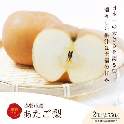 ふるさと納税 赤磐市 梨 2026年 先行予約 あたご梨 2玉 [NO5765-1329]