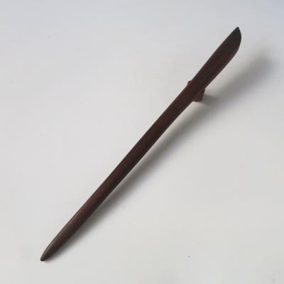ふるさと納税 小牧市 木製かんざし リーフ型 ロングタイプ (紫檀) [195S29-01]