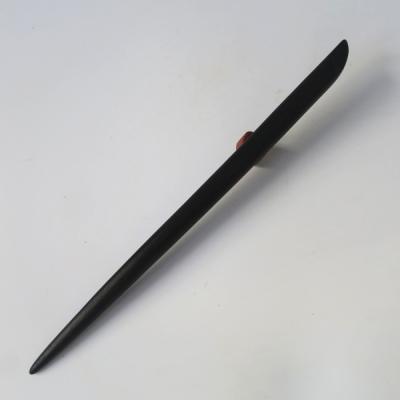 ふるさと納税 小牧市 木製かんざし リーフ型 ロングタイプ (黒檀) [195S29-02]