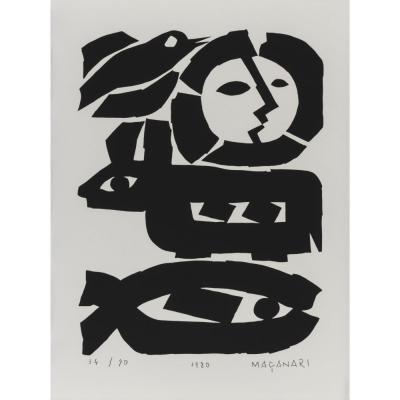 ふるさと納税 世田谷区 村井正誠[版画作品(エディションナンバー付)額装]無題 Untitled