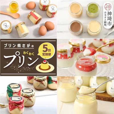 ふるさと納税 神埼市 「プリン県さが」のわくわくプリン定期便[5回定期便](H996P119)