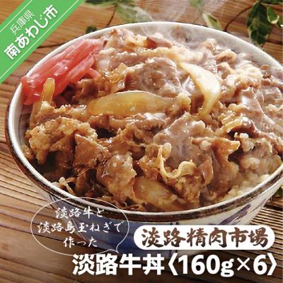 ふるさと納税 南あわじ市 淡路牛丼160g×6パック