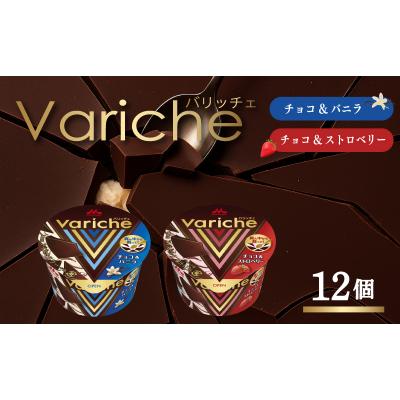 ふるさと納税 松前町 バリッチェ ‐Variche-12個 チョコ&amp;バニラ チョコ&amp;ストロベリー[MNM006_12vs]