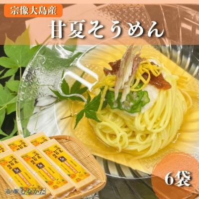 ふるさと納税 宗像市 宗像大島産甘夏そうめん 6袋セット[道の駅むなかた]