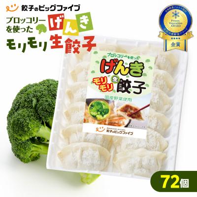 ふるさと納税 鹿児島市 げんきモリモリ生餃子 72個 K027-010_01