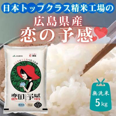 ふるさと納税 東広島市 東広島市産米 恋の予感 無洗米 5kg