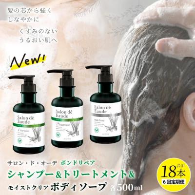 ふるさと納税 四万十市 [6回定期便]サロン・ド・オーデ ボンドリペア シャンプー&amp;トリートメント&amp;ボディソープセット26