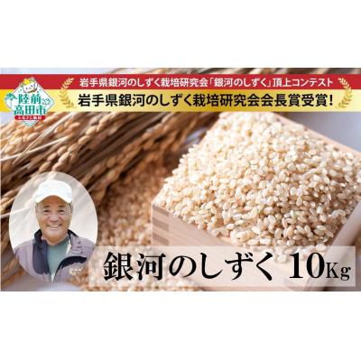 ふるさと納税 陸前高田市 令和7年産 銀河のしずく 玄米 10kg 岩手県オリジナルブランド米