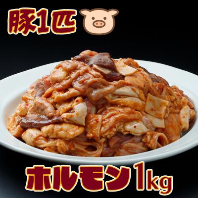 ふるさと納税 大崎市 [希少部位入り] 豚一匹ホルモン1kgセット 10種以上 ミックス 新鮮 肉 豚肉 焼肉 食べ比べ