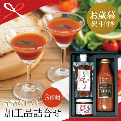 ふるさと納税 南さつま市 [お歳暮ギフト]至高のトマト加工品詰合せ 3種類