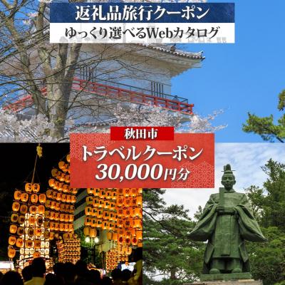 ふるさと納税 秋田市 秋田市 旅行Webカタログで使える 旅行クーポン(30,000円分)|15_jta-010301