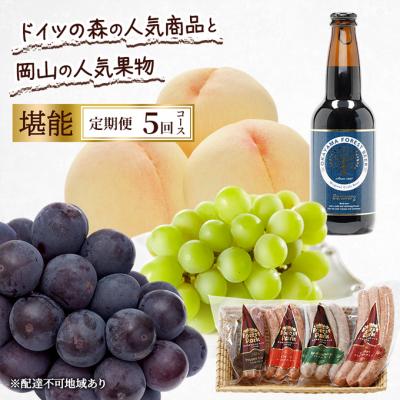 ふるさと納税 赤磐市 定期便 2026年 先行予約 ドイツの森の人気商品と果物 5回コース [NO5765-1345]