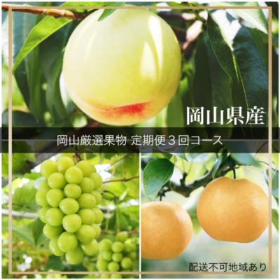 ふるさと納税 和気町 [令和8年発送・先行受付]岡山県産 晴れの国岡山フルーツ7月9月11月定期便3回 GH-6